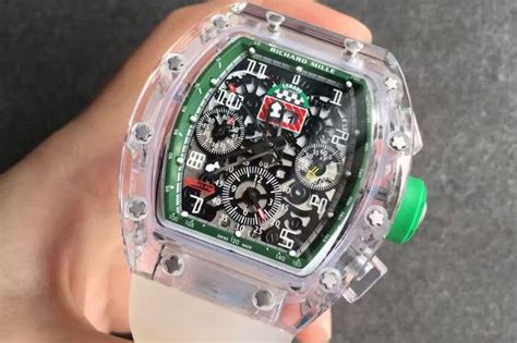 richard mille green skeleton
